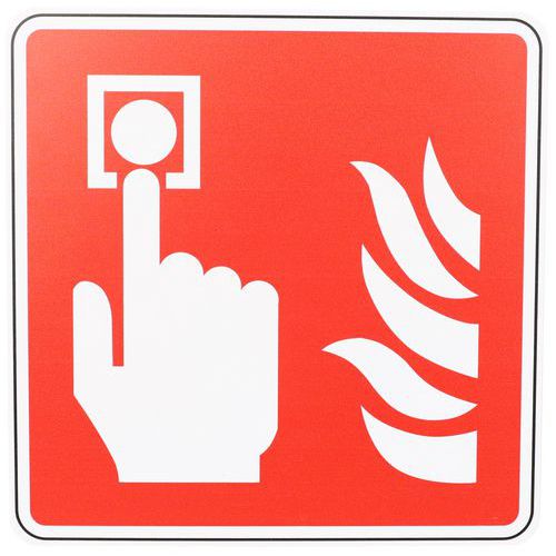 Brandveiligheidsbord - Brandalarm - PVC - Manutan Expert