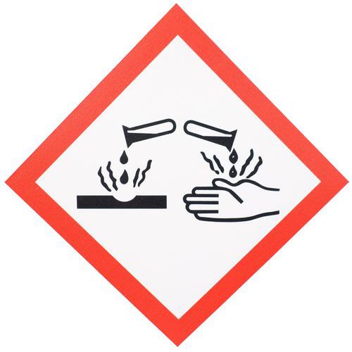 CLP-bord - Corrosieve stoffen - PVC - Manutan Expert