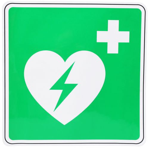 Bord AED, zelfklevend - Manutan Expert