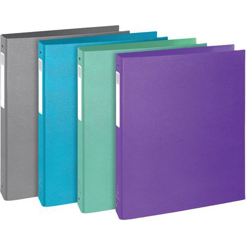 Ringmap met 4 ringen Teksto - 10 stuks assorti - Exacompta Ringmap met 4 ringen Teksto - 10 stuks assorti - Exacompta
