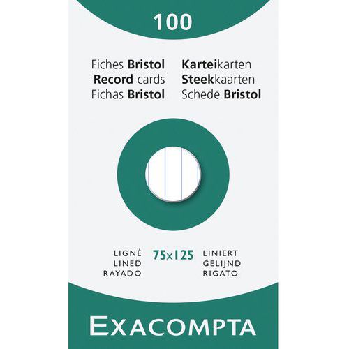 Steekkaart gelijnd - Exacompta