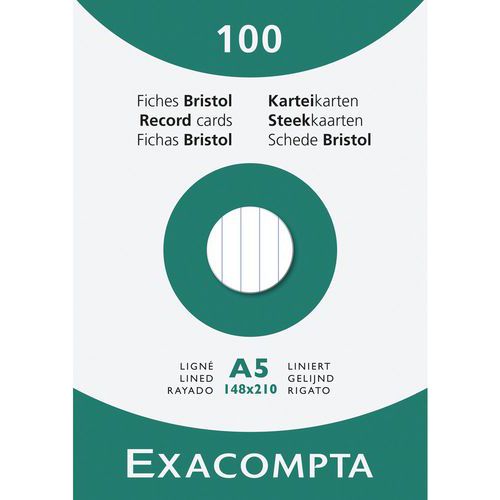 Steekkaart gelijnd - Exacompta