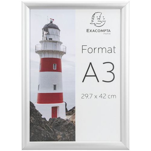 Wandframe aluminium, Materiaal: Polystyreen, Lean Management: nee, Breedte: 327 mm, Breedte lijst: 327 mm