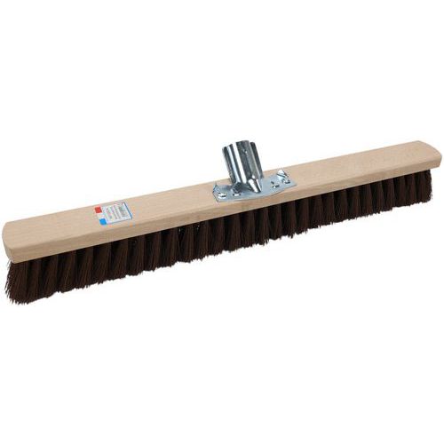 Houten bezem met synthetische PET-kokosharen - Maine Brosserie