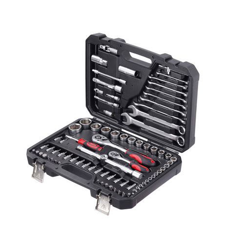 Doppenset 82 delig 1/4“ 1/2” en 5/16“ - TOOL France