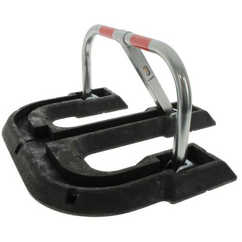 Parkeerbeugel met fundatieplaat in rubber - VISO