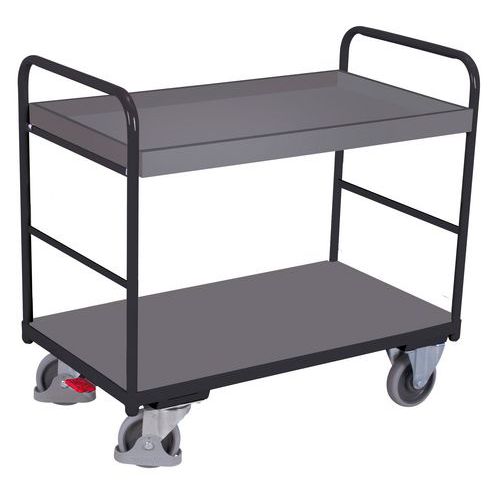 Etagewagen met 1 bak en 1 etage - Draagvermogen 250 - 350 kg