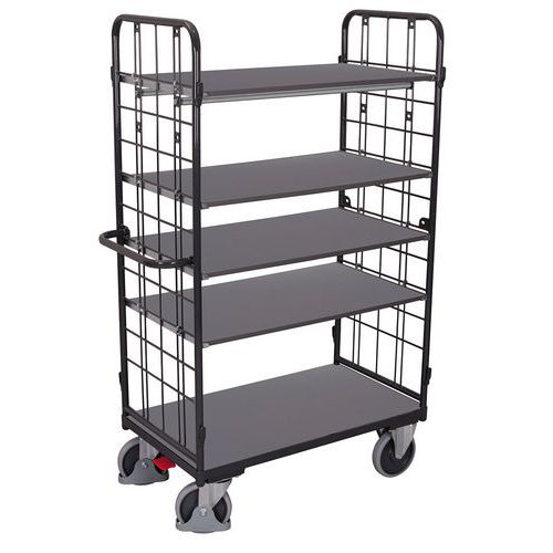 Etagewagen hoog 2 wanden, 5 etages - Variofit