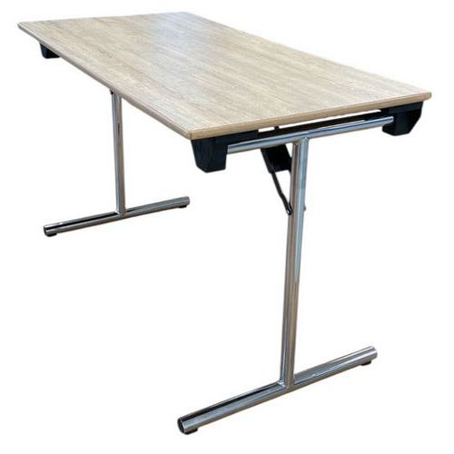 Vergader- en ontvangsttafel met draaiplateau, gereviseerd - beige