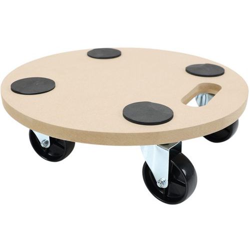 Plateau roulant rond - Force 200 kg - Manutan Expert