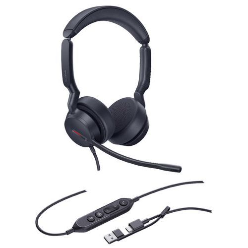 Bedrade headset UH44 Teams USB-C/A