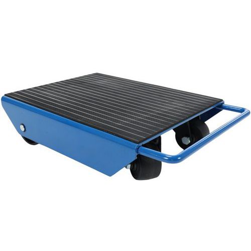 Roller met 2 zwenkrollen en 2 vaste rollen - Draagvermogen 1 t - Manutan Expert