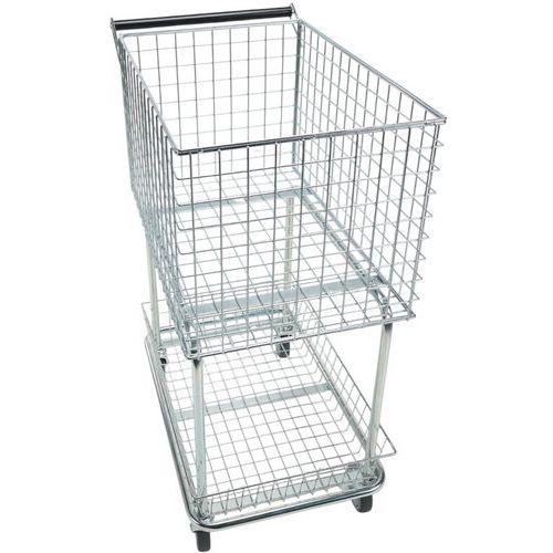 Orderverzamelwagen met twee manden - vermogen 100 kg - Manutan Expert