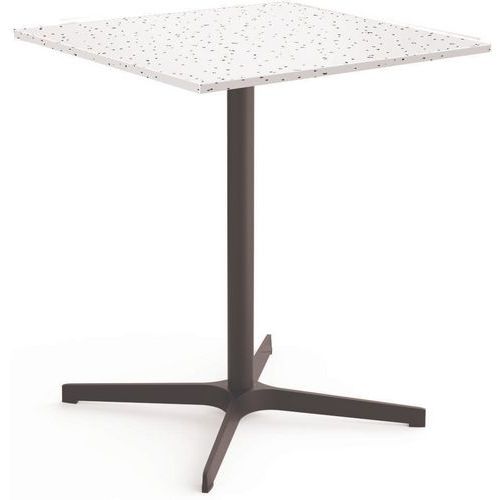 Tafel vierkant Lucie outdoor in gerecycled PVC 60x60 cm - Eol