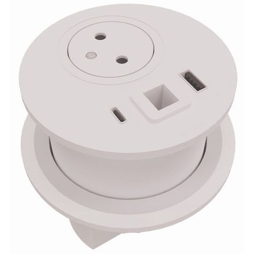 Kabelluik 1 PC + 1 USB + 1 USBC + 1 RJ45 - EU versie - Eol