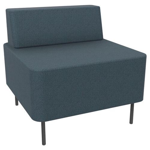 Zitmeubel met rug Zélie 1 zits B 67xH64.7 cm 4 vast poten D20mm - Eol