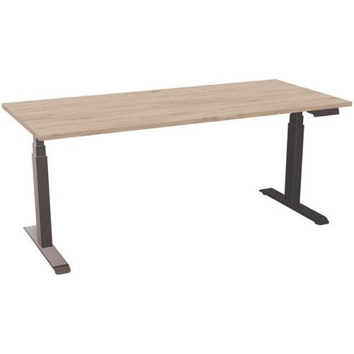 Zit/sta bureau elektrisch melamine blad 25mm B180 x D80cm Axel 2 - Eol