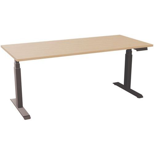 Zit/sta bureau elektrisch melamine blad 25mm B180 x D80cm Axel 2 - Eol
