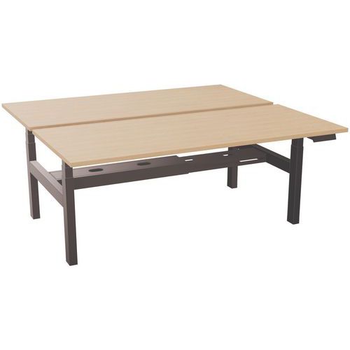 Zit/sta bureau gedeeld onderstel elektrisch 180x80 cm Axel 2 - Eol
