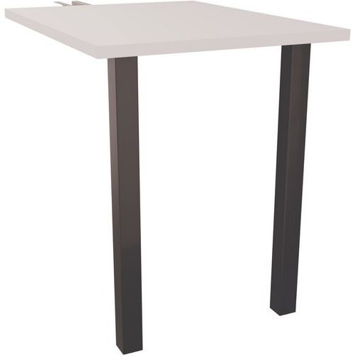 Bureau aanbouw Arial 80x60 cm dikte 25 mm - vierkant stoenvoet - Eol