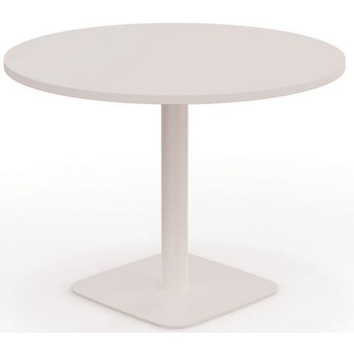 Vergadertafel Eloise rond 100 cm dikte 25 mm centrale ronde poot - Eol