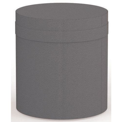 Poef Zélie met handvat op vloerdoppen D.40 x H.48,5 cm - Eol