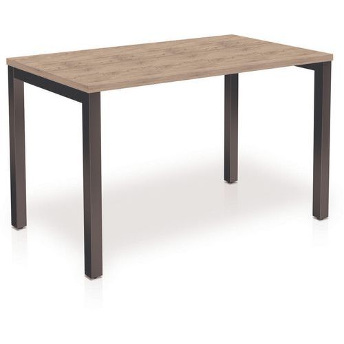 Bureau Arial rechthoekig blad 25 mm - vierkant bridge poten - Eol