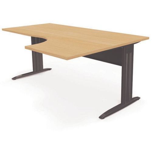Bureau Compact asymmetrisch 90 graden 180 cm Idol - Eol