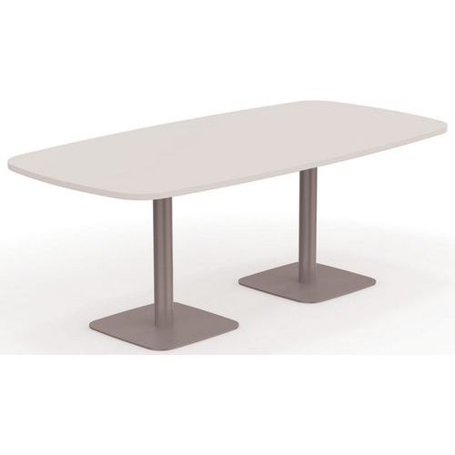 Tonvormige tafel B 200xD 100 cm op 2 centrale ronde poten Eloise - Eol