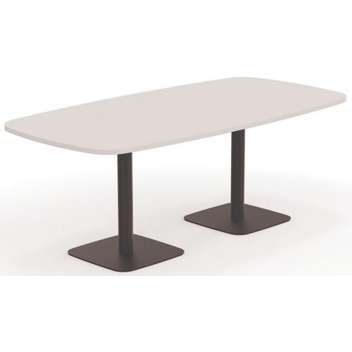 Tonvormige tafel B 200xD 100 cm op 2 centrale ronde poten Eloise - Eol