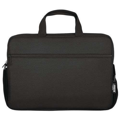 Laptoptas Eco Line, Materiaal: Polyester, Ergonomisch: nee, Geschikt voor PC: 17.3 , Kleur: Zwart