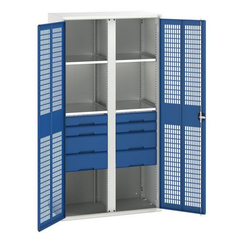 Kast Verso EPI met geventileerde deuren 1050x550x2000mm - Bott