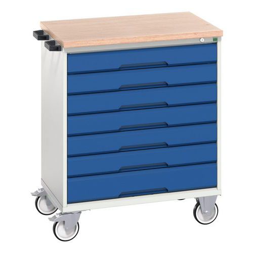 Verrijdbare gereedschapswagen Verso 800 x 550 x 980 - Bott