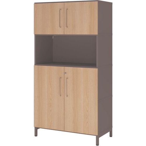 Kast FlexWall 4 legbord met sokkel - Openingshoek 110° - Hammerbacher