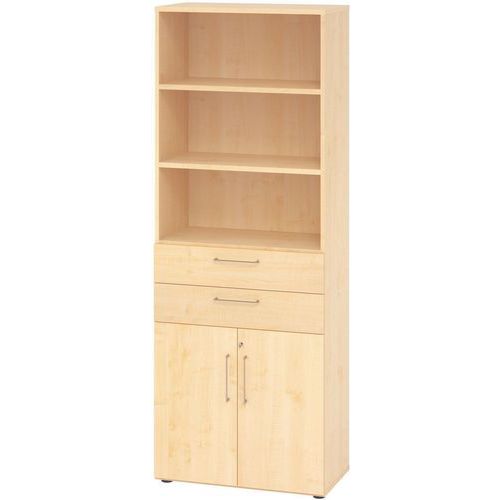 Draaideurkast 2 deur 2 niveau en laden - Hammerbacher