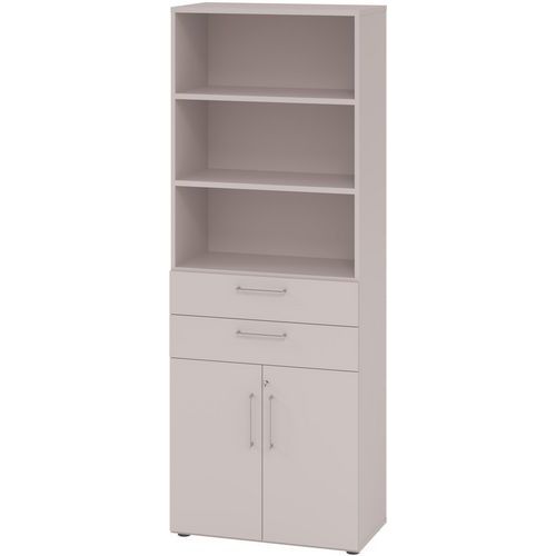 Draaideurkast 2 deur 2 niveau en laden - Hammerbacher