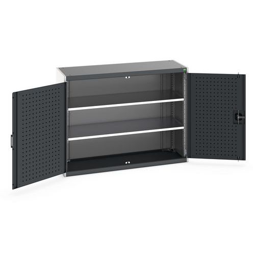 Kast Cubio 2 deuren geperforeerd H1000mm - Bott