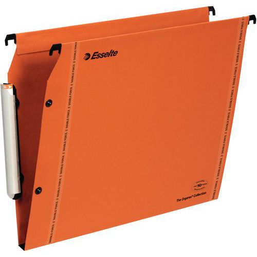 Laterale hangmap voor kast LMG VisioPlus 5 sets van 10, Bodem vorm: U, Kleur: Oranje
