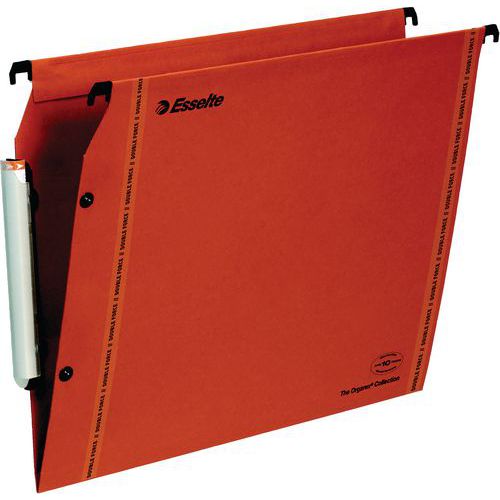 Laterale hangmap voor kast LMG VisioPlus 5 sets van 10, Bodem vorm: V, Kleur: Oranje