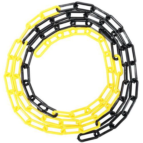 Kunststof ketting in zak - Zwart/geel