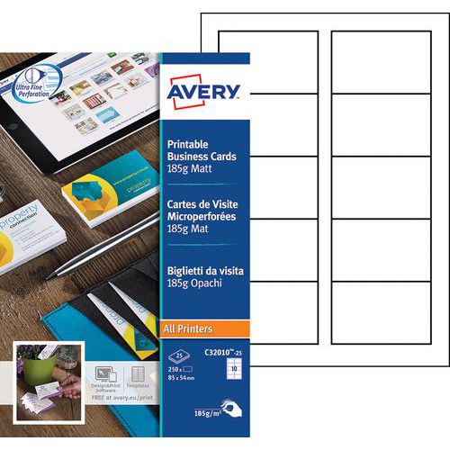 Visitekaartjes - Microgeperforeerde randen