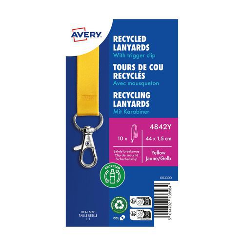Keycord, gerecycled met motief - Avery Dennison