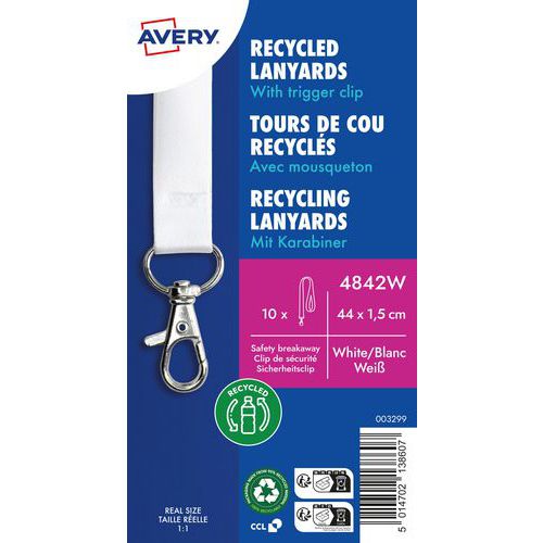 Keycord, gerecycled met motief - Avery Dennison