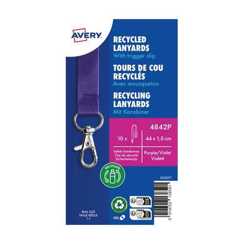 Keycord, gerecycled met motief - Avery Dennison