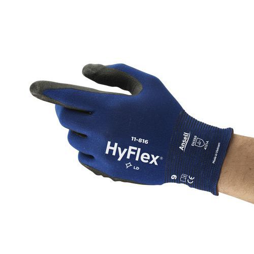 Werkhandschoenen met nitril afwerking Hyflex® 11-816 - Ansell