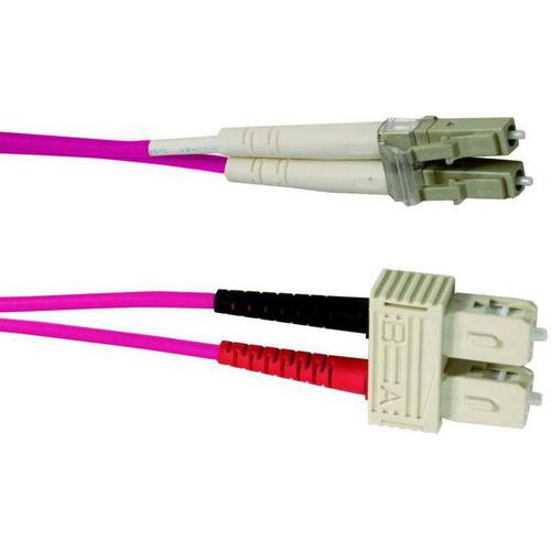 Patchkabel glasvezel - OM4 - SC/LC - BlueLan