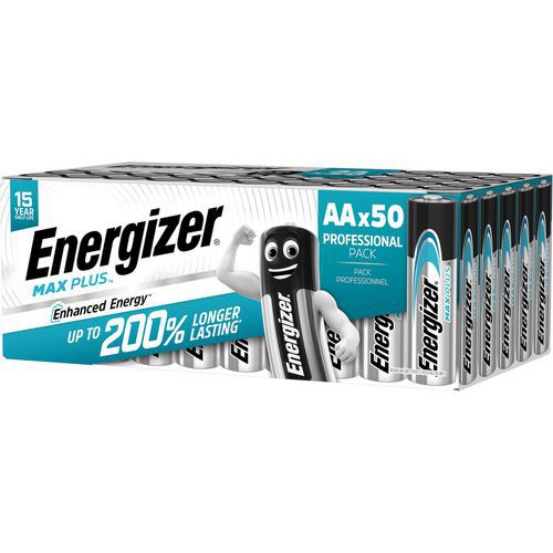 Alkalinebatterij Max Plus AA - 50 stuks - Energizer