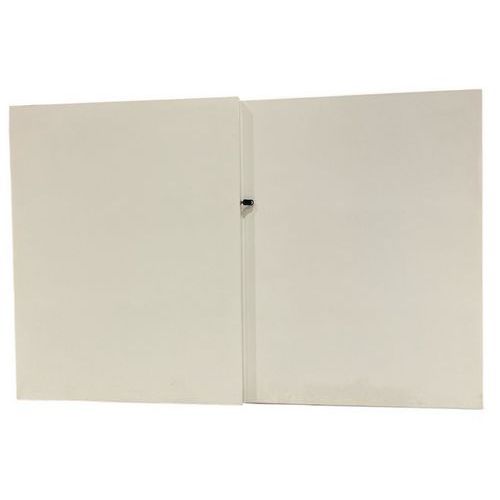 Refurbished lage kast - Schuifdeur - Wit