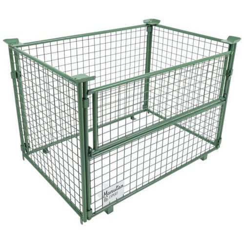 Opzetframe laag voor europallet groen - 1/2 zijkant - Manutan Expert