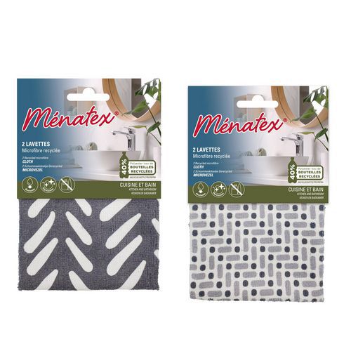 Microvezel vaatdoeken van gerecycled materiaal - Ménatex